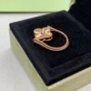 [Eternal Jewelry]CLOVER RIVERSIBLE PINK GOLD RING