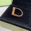 [Eternal Jewelry]CLOVER RIVERSIBLE PINK GOLD RING