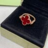 [Eternal Jewelry]CLOVER RIVERSIBLE PINK GOLD RING