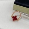 [Eternal Jewelry]CLOVER RIVERSIBLE PINK GOLD RING