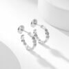 [Eternal Jewelry]BEE LOVE DIAMOND HOOP EARRINGS