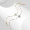 [Eternal Jewelry]CLOVER BRACELET MALACHITE 1 MOTIF