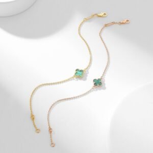 [Eternal Jewelry]CLOVER BRACELET MALACHITE 1 MOTIF