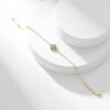[Eternal Jewelry]CLOVER BRACELET MALACHITE 1 MOTIF