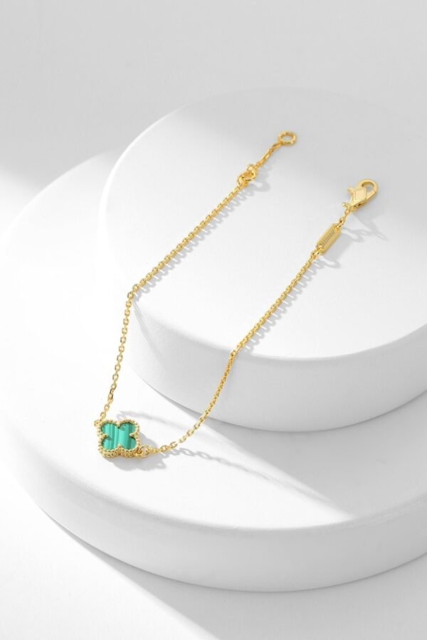 [Eternal Jewelry]CLOVER BRACELET MALACHITE 1 MOTIF