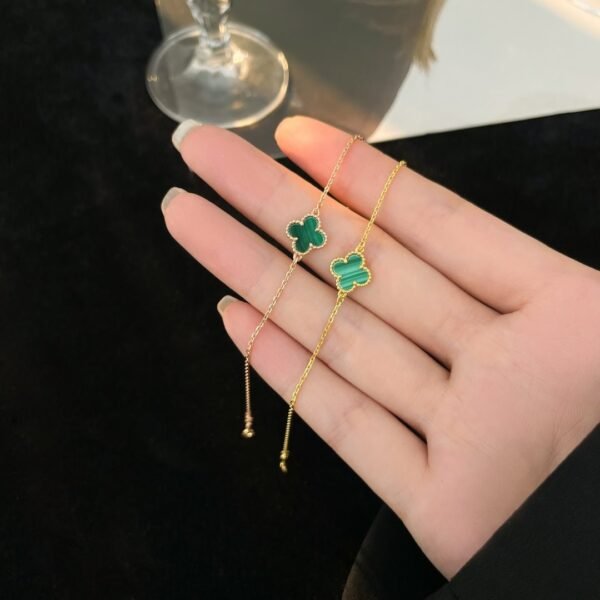 [Eternal Jewelry]CLOVER BRACELET MALACHITE 1 MOTIF