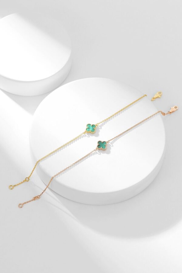 [Eternal Jewelry]CLOVER BRACELET MALACHITE 1 MOTIF