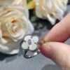 [Eternal Jewelry]CLOVER SILVER MOP DIAMOND RING