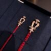 [Eternal Jewelry]FORCE 10 HALF DIAMOND PINK GOLD RED CORDERI LARGE AND MEDIUM MODEL