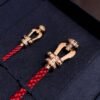 [Eternal Jewelry]FORCE 10 HALF DIAMOND PINK GOLD RED CORDERI LARGE AND MEDIUM MODEL