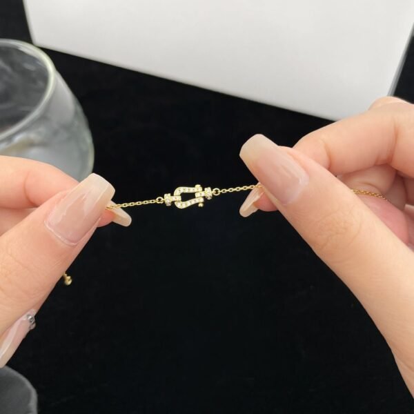 [Eternal Jewelry]FORCE 10 FULL DIAMOND BUCKLE CHAIN LINK MINI MODEL