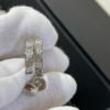 [Eternal Jewelry]LOVE DIAMOND SILVER HOOP EARRINGS