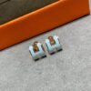 [Eternal Jewelry]POP H SKY BLUE STUD EARRINGS