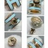 [Eternal Jewelry]POP H SKY BLUE STUD EARRINGS