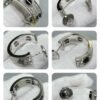 [Eternal Jewelry]LOVE CERAMIC DIAMOND PAVED SILVER EARRINGS