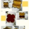 [Eternal Jewelry]CLOVER 16 MOTIF CARNELIAN TIGER EYE ROSE GOLD NECKLACE