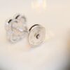 [Eternal Jewelry]CLOVER MINI TURQUOISE SILVER STUD EARRINGS