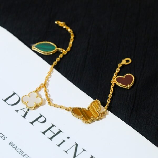 [Eternal Jewelry]LUCKY SPRING 5 MOTIF GOLD BRACELET