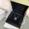 [Eternal Jewelry]CLOVER ROCK CRYSTAL ROSE GOLD NECKLACE