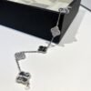[Eternal Jewelry]CLOVER 5 MOTIF SILVER DIAMOND BRACELET
