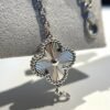 [Eternal Jewelry]CLOVER 5 MOTIF SILVER DIAMOND BRACELET