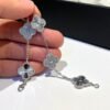 [Eternal Jewelry]CLOVER 5 MOTIF SILVER DIAMOND BRACELET