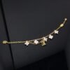 [Eternal Jewelry]LOGO 6 MOTIF STAR AND SUN GOLD BRACELET