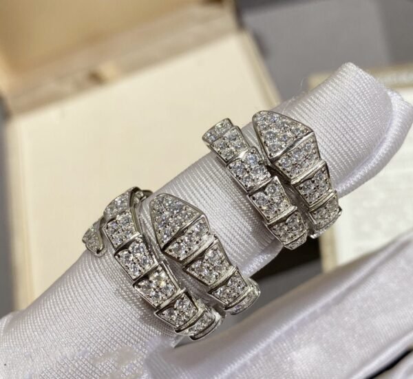 [Eternal Jewelry]SERPENTI RING SILVER DIAMOND PAVED