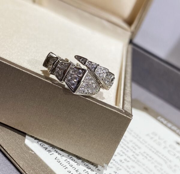 [Eternal Jewelry]SERPENTI LARGE RING SILVER DIAMOND PAVED
