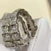 [Eternal Jewelry]SERPENTI DOUBLE RING SILVER DIAMOND PAVED