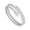 [Eternal Jewelry]SERPENTI BRACELET SILVER DIAMOND DOUBLE ROW