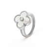 [Eternal Jewelry]CLOVER SILVER MOP DIAMOND RING