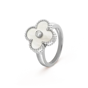 [Eternal Jewelry]CLOVER SILVER MOP DIAMOND RING