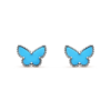[Eternal Jewelry]BUTTERFLY TURQUOISE EARRINGS SILVER