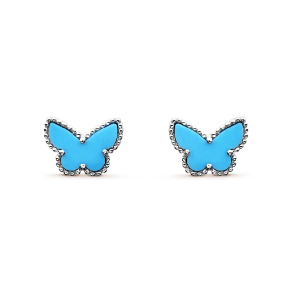 [Eternal Jewelry]BUTTERFLY TURQUOISE EARRINGS SILVER