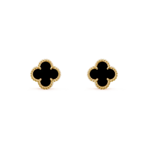 [Eternal Jewelry]CLOVER MINI 9.5MM BLACK MOP EARRINGS