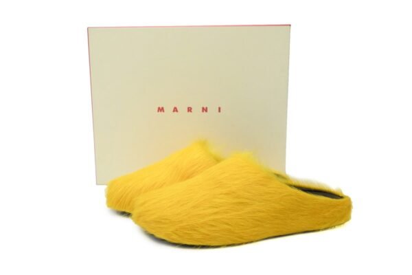 1B94D6279C51A.jpg Marni Long-hair Calfskin Fussbett Sabot Yellow SBMR000600P4122Z0565