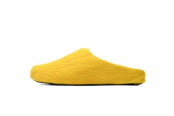 1B94D627A3612.jpg Marni Long-hair Calfskin Fussbett Sabot Yellow SBMR000600P4122Z0565