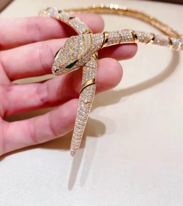 [?Eternal Jewelry?]HAUTE COUTURE GOLD SERPENTI NECKLACE