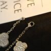 [Eternal Jewelry]CLOVER BRACELET 5 MOTIF SILVER DIAMOND PAVED