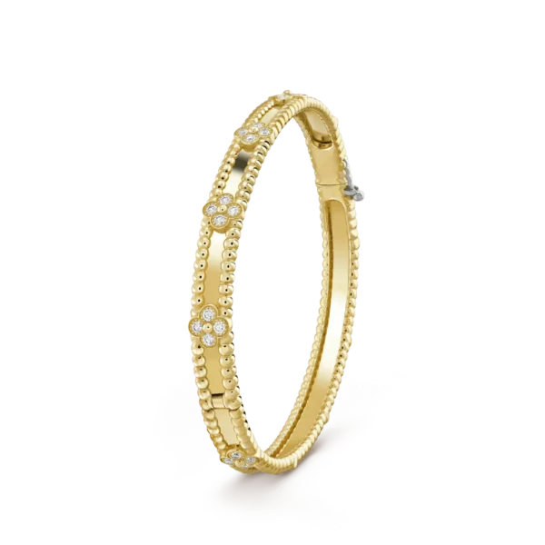 [Eternal Jewelry]CLOVER BRACELET 4MM DIAMONDS