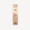 [Eternal Jewelry]ZERO 1 ESSENTIAL PINK GOLD BAND WITH DIAMONDS RING