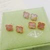 [Eternal Jewelry]Clover Mini Pink Earrings