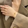 [Eternal Jewelry]LOGO STAR MOTIF GOLD BRACELET