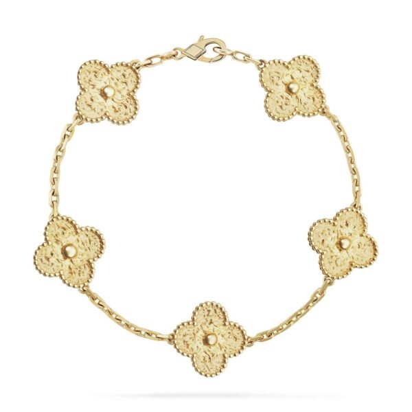 [Eternal Jewelry]CLOVER 5 MOTIFS BRONZING BRACELET