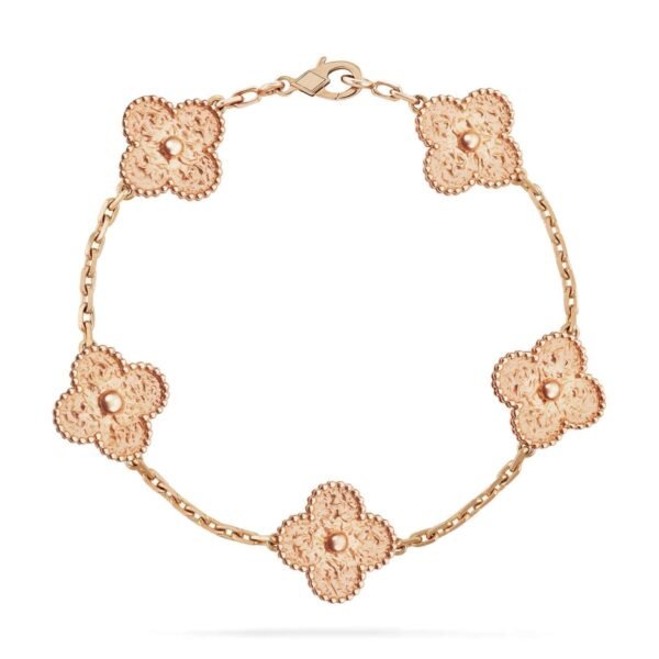 [Eternal Jewelry]CLOVER 5 MOTIFS BRONZING BRACELET