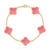 [Eternal Jewelry]CLOVER 5 PINK MOP BRACELET