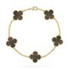 [Eternal Jewelry]CLOVER 5 MOTIF GRAY MOP  BRACELET