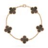 [Eternal Jewelry]CLOVER 5 MOTIF GRAY MOP  BRACELET