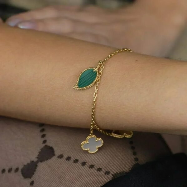[Eternal Jewelry]LUCKY SPRING 5 MOTIF GOLD BRACELET